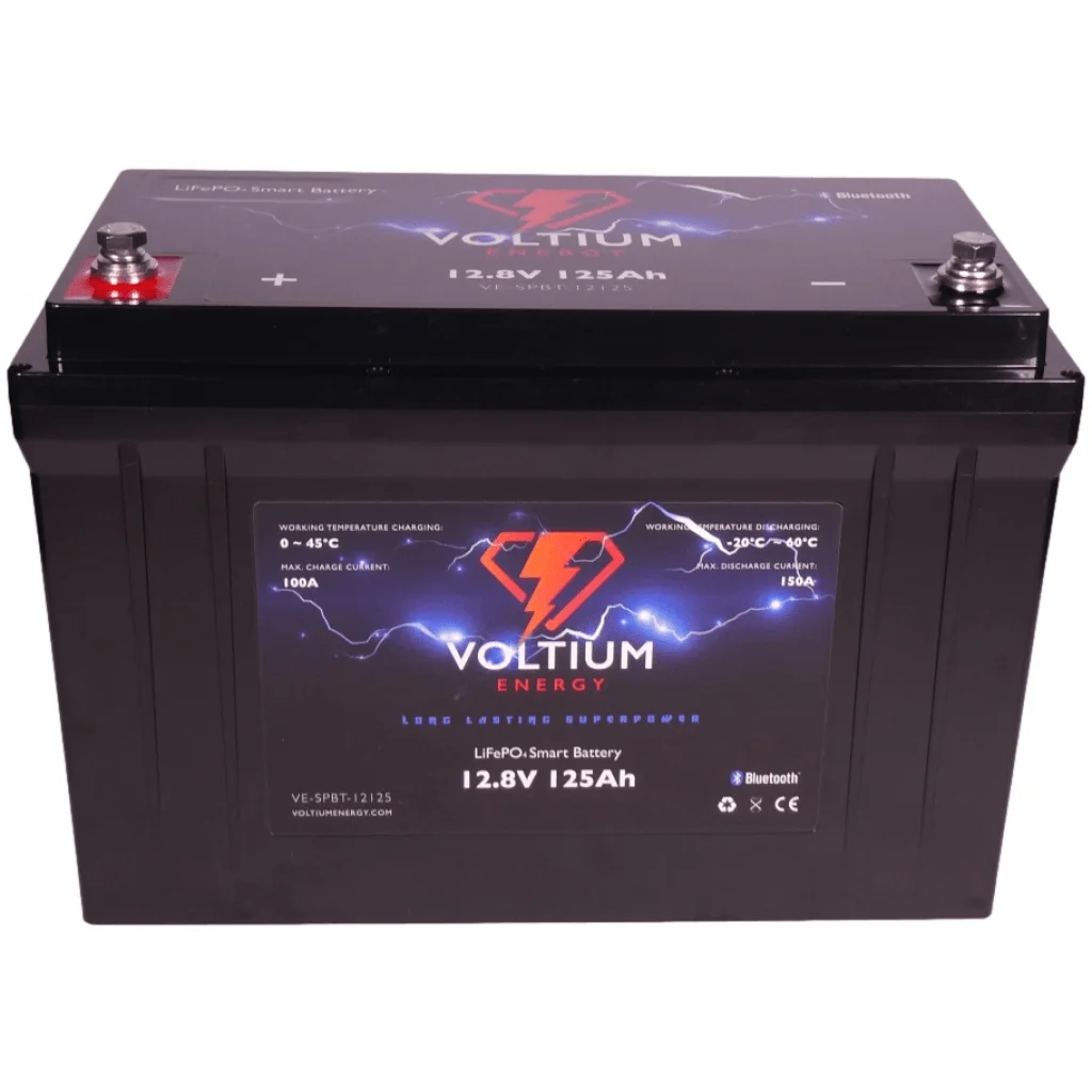 voltium 12,8v 125ah lithium batterij