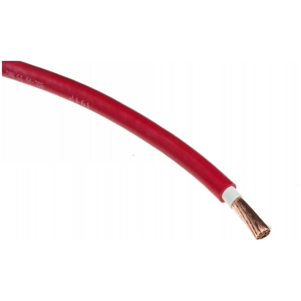 Accukabel rood 25mm² per meter