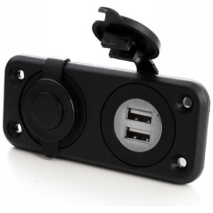 Inbouw USB en Aanstekerplug met cover