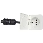 Ratio schuko outlet 1-weg FLUSH wit