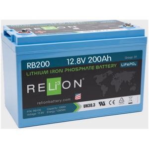 Relion RB 12V/200Ah LiFePO4 accu