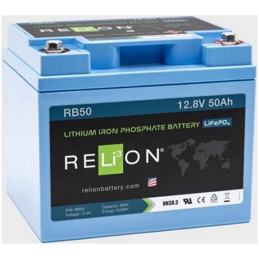 Relion RB 12V/50Ah LiFePO4 accu