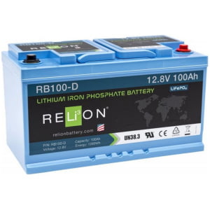 Relion RB-DIN 12V/100Ah LiFePO4 accu